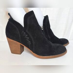 Sam Edelman Black Suede & Tan Size 10